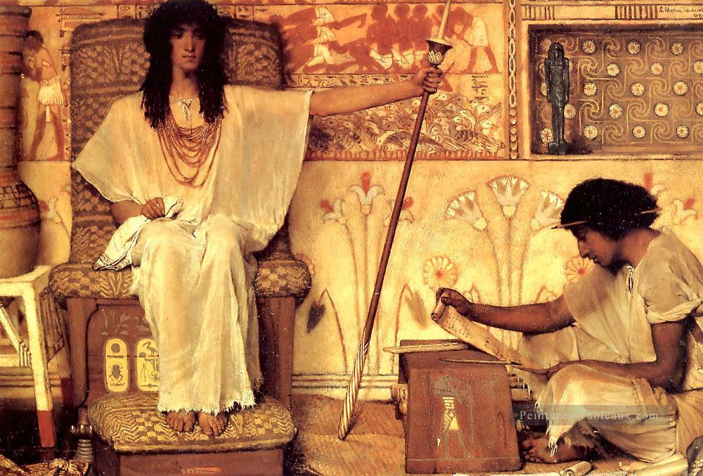 Joseph Superviseur des Pharaons Granars romantique Sir Lawrence Alma Tadema Peintures à l'huile